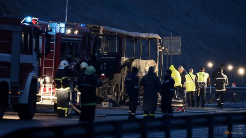 Flaming bus crash in Bulgaria kills 45, mostly North Macedonian tourists Flaming bus crash in Bulgaria kills 45, mostly North Macedonian tourists
