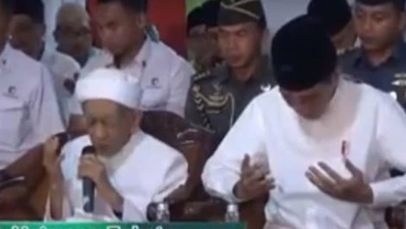 Kiayi sebut nama Prabowo ketika berdoa untuk Jokowi