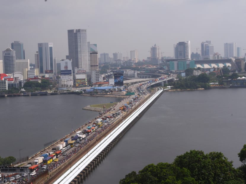 A view of the Johor-Singapore Causeway. Photo: Ernest Chua