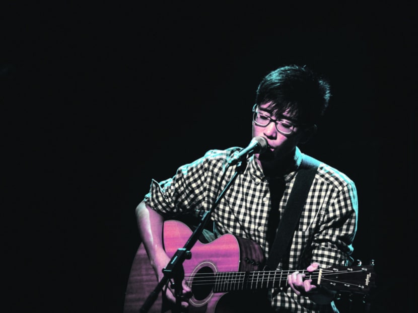 Despite having little promotion, singer-songwriter Yap Wei Chiang's concert at the Esplanade Recital Studio was a sold-out affair. Photo: Russell Tan.