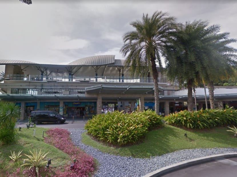 The culprit was solicitng passengers at Sentosa Beach Station. Photo: Google Maps