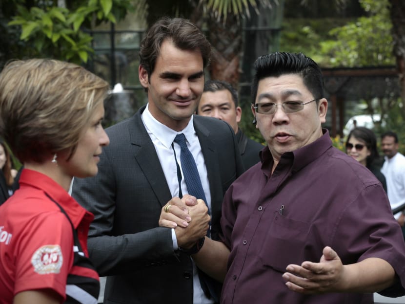 Roger Federer in Singapore Roger Federer in Singapore