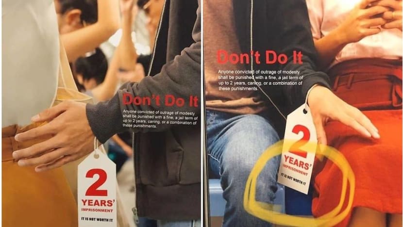 AWARE misunderstood purpose of outrage of modesty crime prevention posters: Police AWARE misunderstood purpose of outrage of modesty crime prevention posters: Police