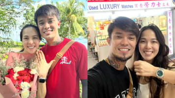 “She Said Yes!”: Simonboy Proposes To Girlfriend During  Senior Citizens Sunday Walk