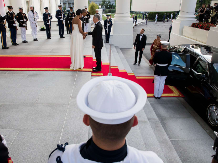 Michelle Obama Wears a Gown Designed by Lady Gaga's Stylist