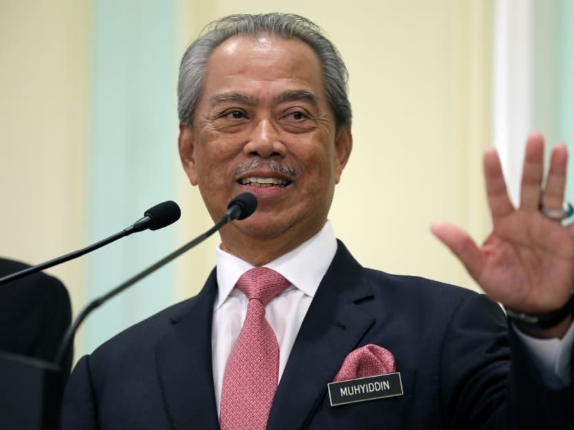 Malaysian Prime Minister Muhyiddin Yassin speaks during a news conference in Putrajaya on March 11, 2020. Malaysian Prime Minister Muhyiddin Yassin speaks during a news conference in Putrajaya on March 11, 2020.