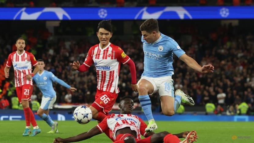 Alvarez helps Man City sweep past Red Star Alvarez helps Man City sweep past Red Star