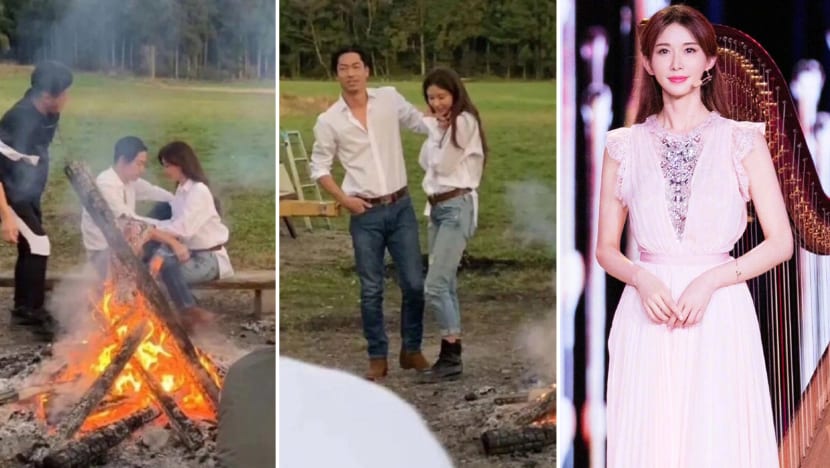 Photos of Lin Chi-ling at what is believed to be her wedding photoshoot leaked online