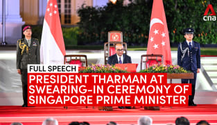 "Our country is in good hands": President Tharman to Singaporeans at Lawrence Wong's swearing-in | Video