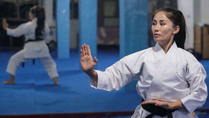 Afghan karate champion fears it's game over for female athletes after Taliban takeover Afghan karate champion fears it's game over for female athletes after Taliban takeover