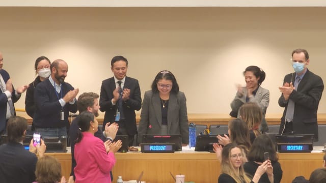 在联合国主持的护洋会议达致协议 陈惠菁：成功属于大家的