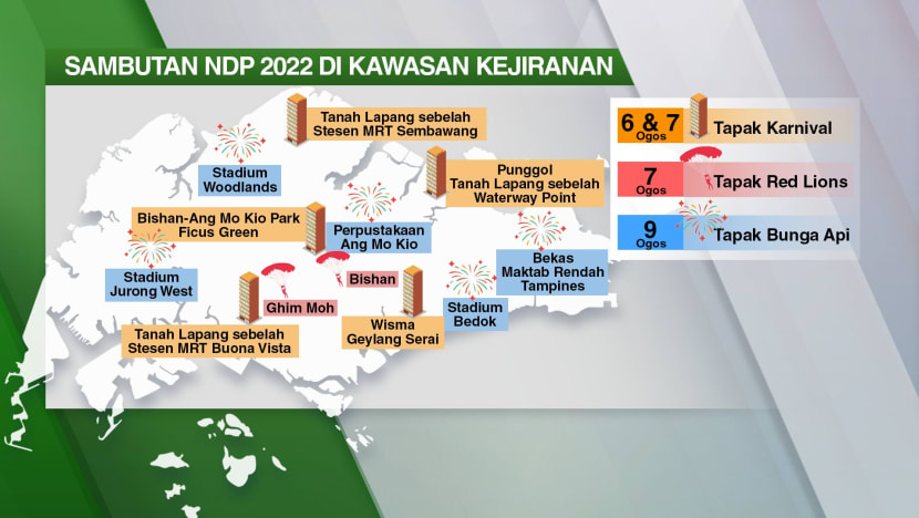 Sambutan NDP kembali ke kawasan kejiranan di 12 lokasi