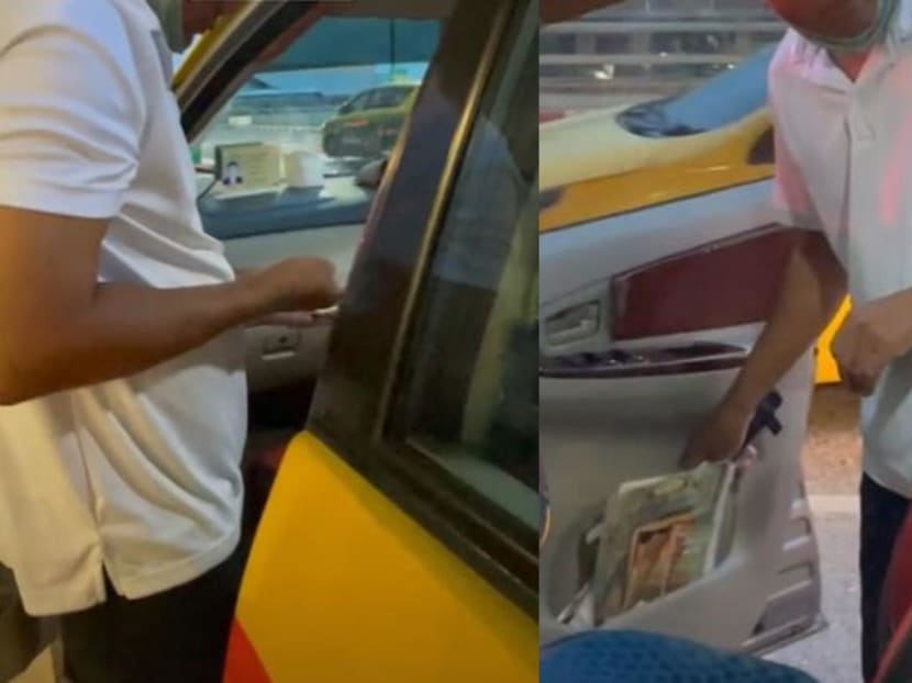 Ms Naomi Tan said that a taxi driver in Bangkok, Thailand “turned aggressive” when she pressed for change after giving him a 1,000 baht dollar note,&nbsp;pulling out a knife stashed at the side door of the driver’s seat (pictured right).