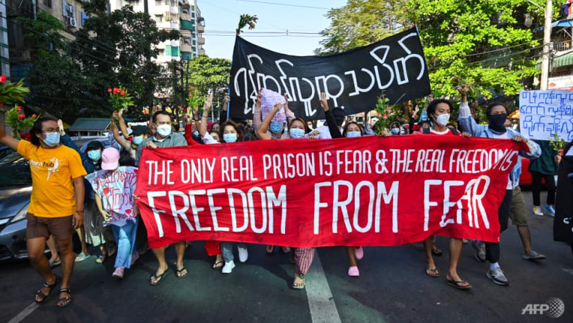 Five dead after Myanmar security forces ram car into Yangon protest: Report Five dead after Myanmar security forces ram car into Yangon protest: Report