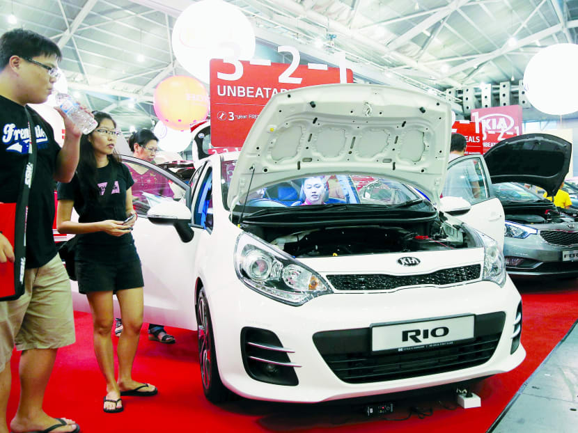 Car prices in Singapore include the cost of the COE, even though dealers only bid for it after securing an  order. This means customers and dealers could be caught out by sudden shifts in COE prices. Photo: TODAY FILE PHOTO