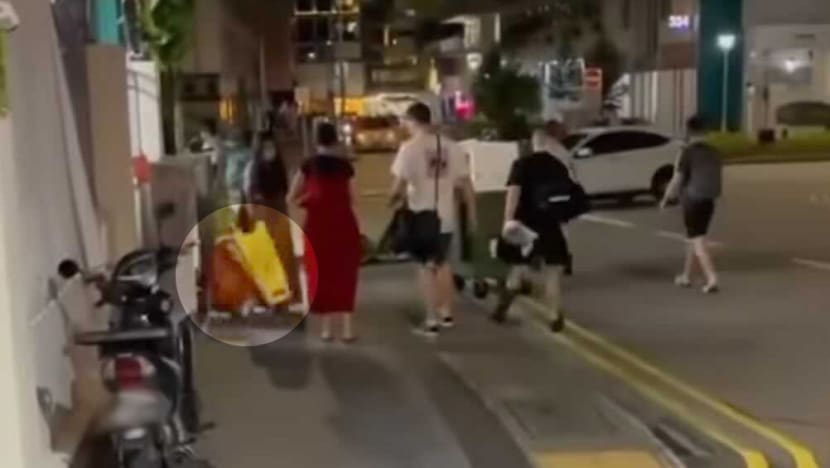Police investigating teenagers seen flipping signboard that hits child along Keong Saik Road