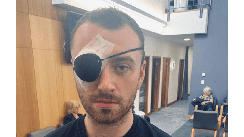Sam Smith pokes fun at eye infection with Stye With Me quip Sam Smith pokes fun at eye infection with Stye With Me quip