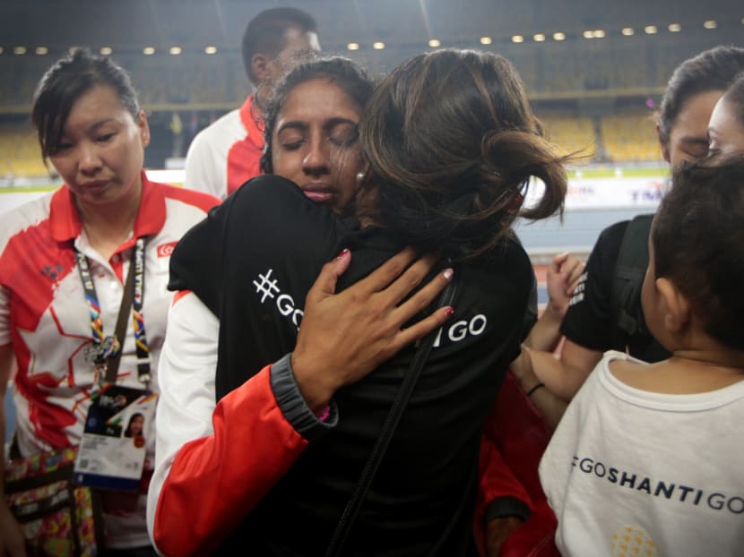 Singapore Athletics, which saw a dispute between coach Margaret Oh and SA’s technical director Volker Hermann that almost excluded Shanti Pereira from the women’s 4x100m relay team, was singled out as an example of a NSA that needs to get its act together. Photo: Jason Quah/TODAY
