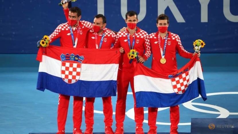 Olympics-2020-Tennis-Croatia's Mektic and Pavic win men's doubles gold