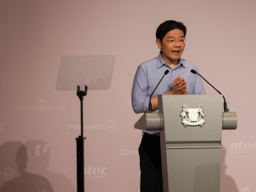 DPM Lawrence Wong speaking at the launch of Forward Singapore, June 28, 2022. 