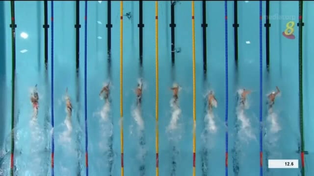 50米自由泳半决赛 张正伟全场第六勇闯决赛