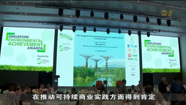 12家亚太区机构 获颁新加坡环保成就奖