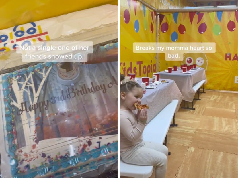 A mother has gone viral on TikTok after posting a video of her three-year-old daughter's birthday party where none of the guests showed up. A mother has gone viral on TikTok after posting a video of her three-year-old daughter's birthday party where none of the guests showed up.