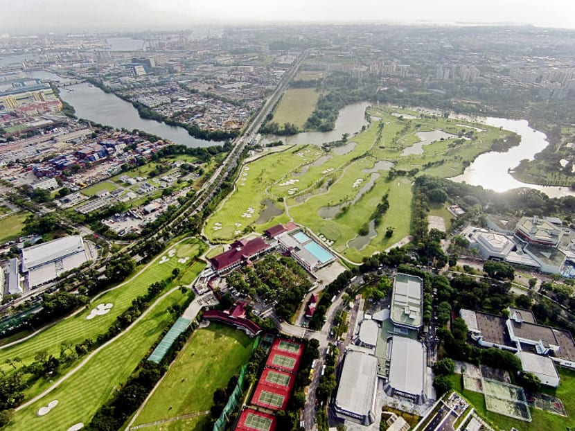 TODAY file photo of an aerial view of the Kuala Lumpur-Singapore High Speed Rail terminus at the site occupied by Jurong Country Club. Photo: Mugilan Rajasegeran/TODAY