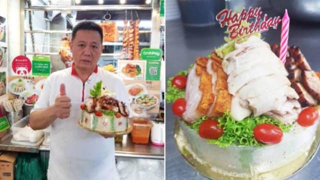 五星级酒店厨师转当小贩 卖鸡饭烧肉“蛋糕” 