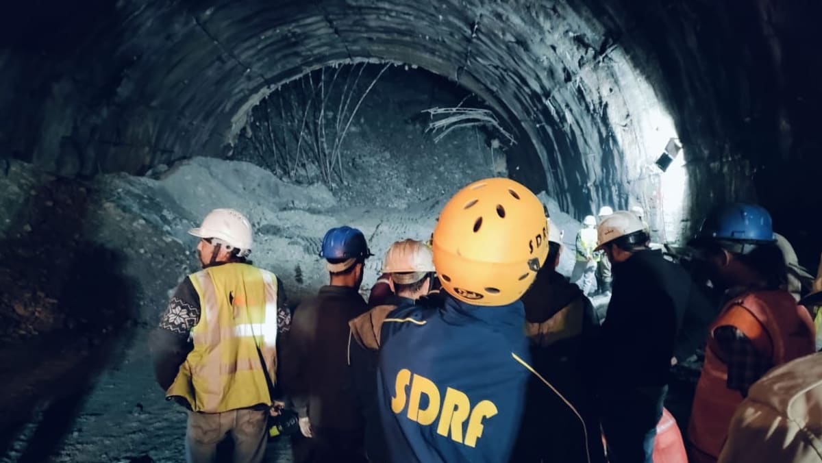 At least 40 Indian workers trapped in tunnel collapse At least 40 Indian workers trapped in tunnel collapse