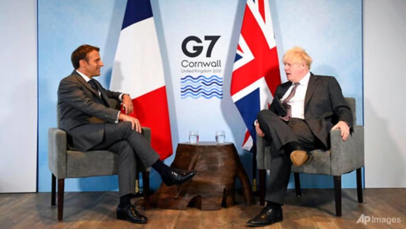 Macron and Johnson clash over Northern Ireland, as Brexit tensions rise at G7