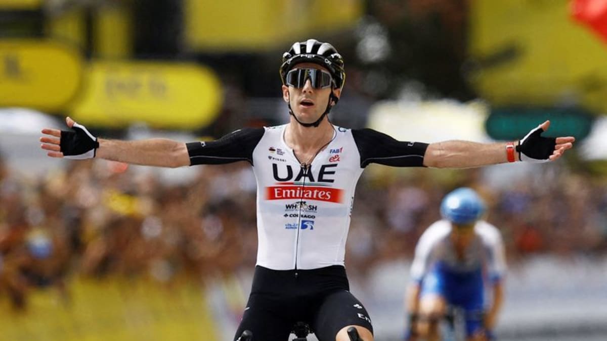 Adam Yates enjoys 'super special' win as he beats twin brother on Tour CNA