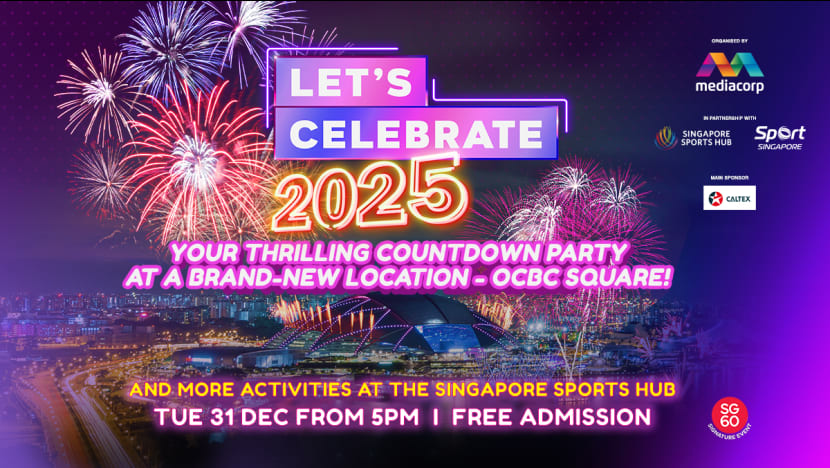 Party with celebrities at the Mediacorp Lets Celebrate 2025 countdown show  and catch the longest single countdown fireworks display at Singapore  Sports Hub - Mediacorp