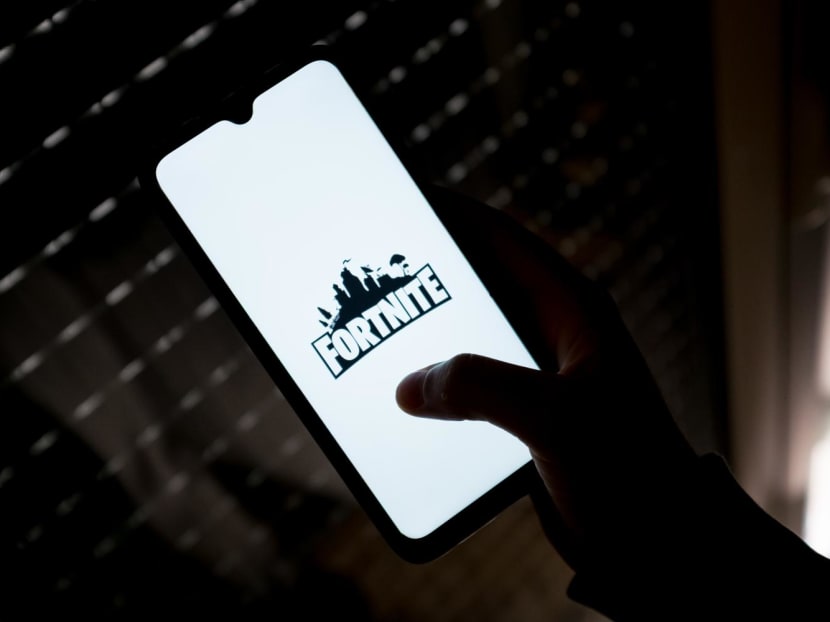 A Fortnite logo seen displayed on a smartphone screen in Athens, Greece on May 11, 2022.