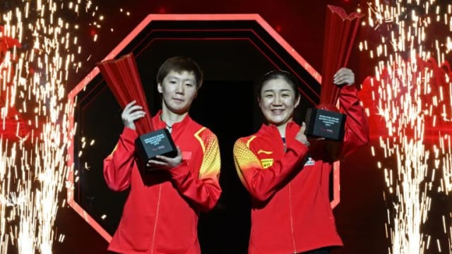 WTT新加坡大满贯赛：中国选手包揽五个单项冠军