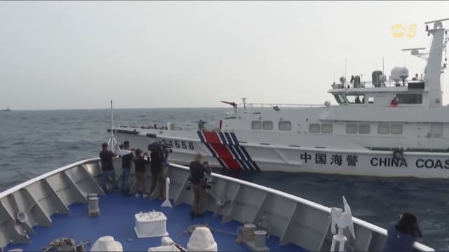 中菲两国海警船差点相撞 菲律宾海岸警卫队谴责中方行为