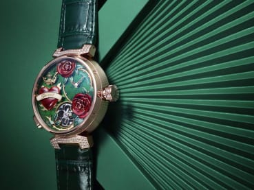 Louis Vuitton packs on the drama with a trio of watches that bloom, glower and glow