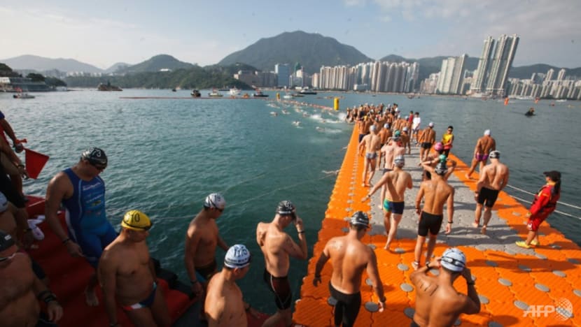 Hong Kong harbour swim scrapped over political unrest Hong Kong harbour swim scrapped over political unrest
