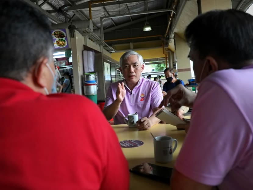 Mr Goh Meng Seng, secretary-general of the People’s Power Party, at Mayflower Market and Food Centre in Ang Mo Kio on June 22, 2020.