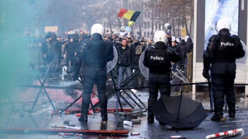 Thousands march in Brussels against Belgium's COVID-19 measures Thousands march in Brussels against Belgium's COVID-19 measures