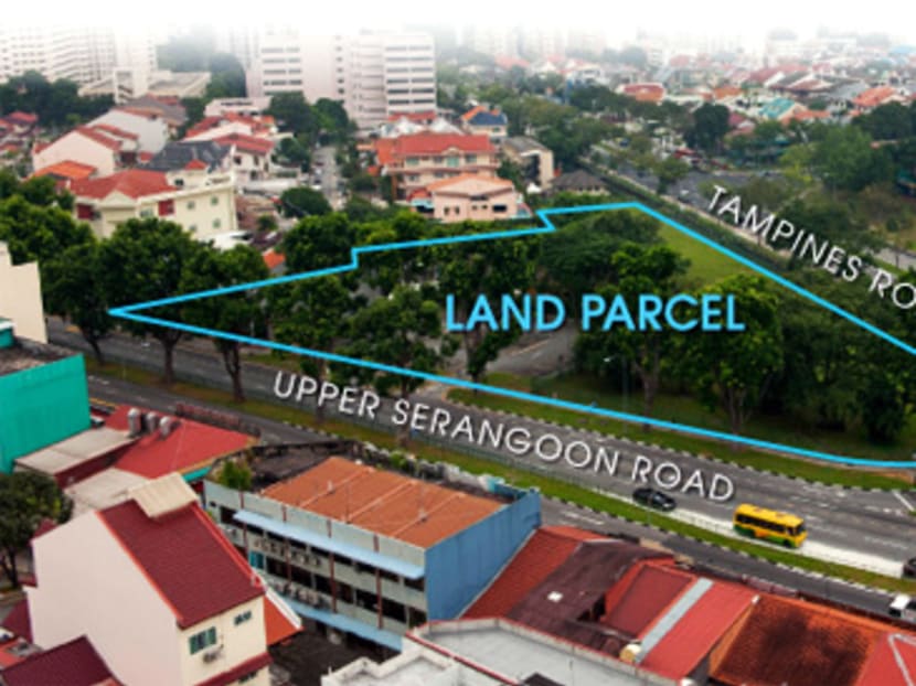 The Upper Serangoon site is for residential with first-storey commercial use. Photo: URA