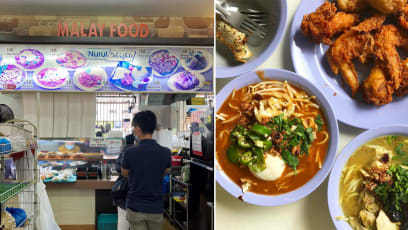 Bukit Batok Hawker Stall Draws Long Queues For $2.50 Menu With Nasi Lemak & Mee Rebus