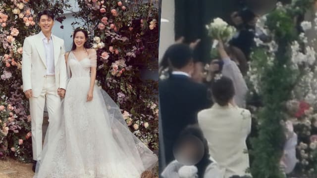 孙艺真婚礼上感动落泪　这位大咖女星接捧花！