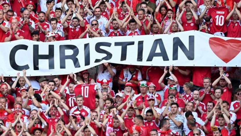 Soccer-'For Christian' - Danish fans prepare for final group-match push Soccer-'For Christian' - Danish fans prepare for final group-match push