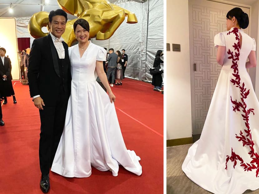 Hong Huifang’s Golden Horse Awards Dress Was Created By Singaporean Designer Who Made Her Wedding Gown 30 Years Ago