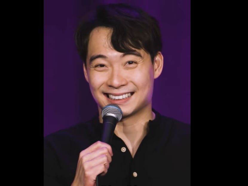 A screengrab of a clip from one of Nigel Ng's stand-up comedy shows.