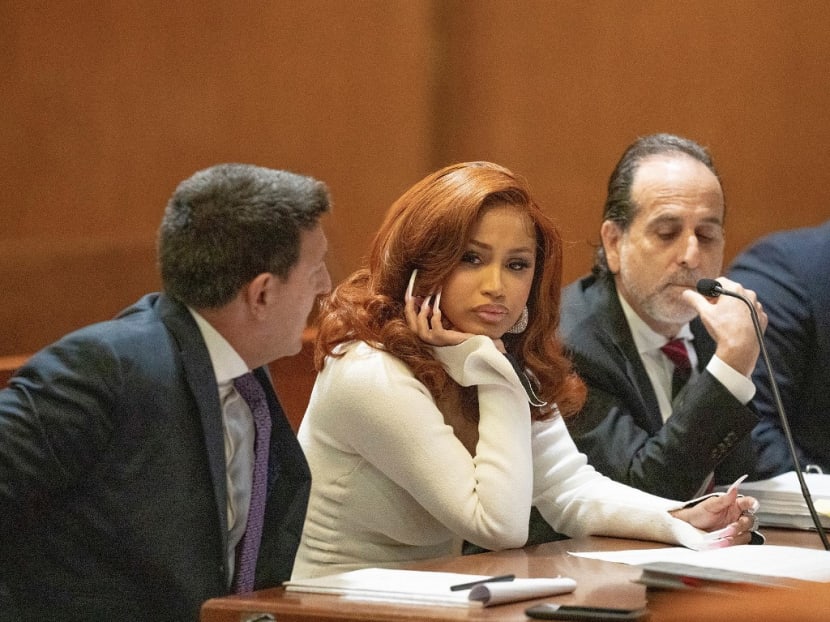 US rapper and songwriter Cardi B appears at Queens County Criminal Court in New York on Sept 15, 2022. US rapper and songwriter Cardi B appears at Queens County Criminal Court in New York on Sept 15, 2022.
