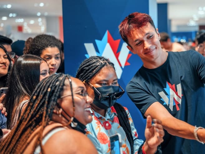 Thrills and spills at the Williams Racing fan activation pop-up store at Suntec City