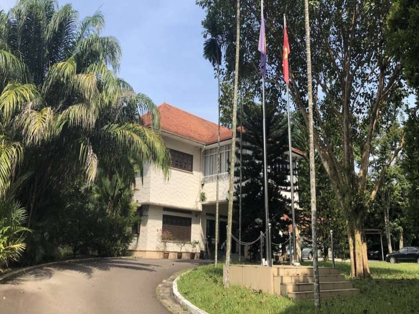 The Vietnam Embassy in Singapore located at 10 Leedon Park.