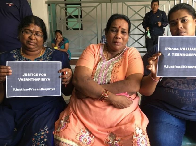 Family members of M. Vasanthapiriya are demanding justice for the teenager who died on Thursday (Feb 1) following a suicide attempt. Photo: The Malaysian Insight